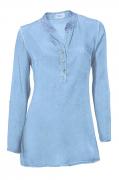 Bluse mit Pailletten hellblau