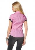 Bluse rosa-schwarz