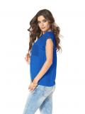 Bluse royalblau