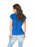 Bluse royalblau