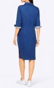 Blusenhemd-Kleid royalblau