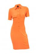 Blusenkleid orange