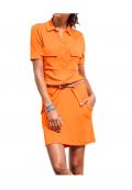 Blusenkleid orange