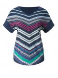 Blusenshirt marine-bunt