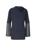 Blusenshirt mit Schluppe marine