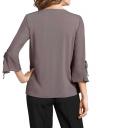 Blusenshirt mit Spitze taupe