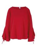 Blusenshirt mit Volants rot