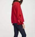 Blusenshirt mit Volants rot