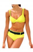 Body-Shaping-Bikini gelb-schwarz