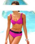 Body-Shaping-Bikini pink-schwarz Gr. 42 B-Cup