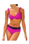 Body-Shaping-Bikini pink-schwarz Gr. 42 B-Cup