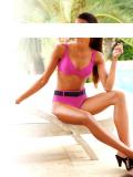 Body-Shaping-Bikini pink-schwarz Gr. 44 C-Cup