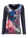 Bodyforming-Druckshirt marine-bunt