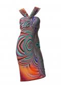 Bodyforming-Kleid bunt