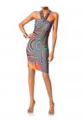 Bodyforming-Kleid bunt