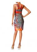 Bodyforming-Kleid bunt