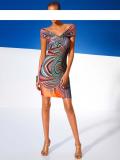 Bodyforming-Kleid bunt