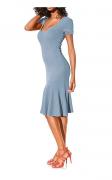 Bodyforming-Kleid hellblau