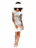 Bodyforming-Kleid mit Nieten offwhite