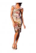 Bodyforming-Kleid salbei-bunt