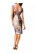 Bodyforming-Kleid salbei-bunt