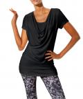 Bodyforming-Wasserfallshirt schwarz