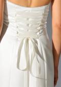 Brautkleid mit Stola creme