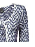 Cardigan jeansblau-ecru