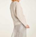 Cardigan mit Fransen beige