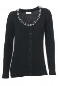 Cardigan mit Strass schwarz