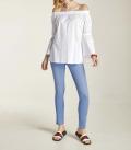 Carmenbluse offwhite