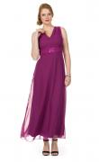 Chiffon-Abendkleid fuchsia