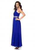 Chiffon-Abendkleid mit Strass royalblau