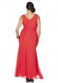 Chiffon-Abendkleid mit Zierelement hummer