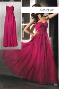 Chiffon-Abendkleid pink