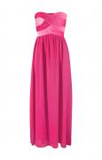 Chiffon-Abendkleid pink