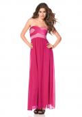 Chiffon-Abendkleid pink