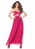 Chiffon-Abendkleid pink