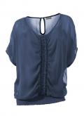 Chiffon-Bluse+Top rauchblau