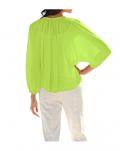 Chiffon-Bluse limette