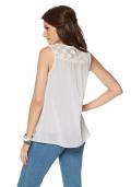 Chiffon-Blusentop natur