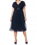 Chiffon-Kleid marine Gr. 46