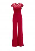 Chiffon-Overall mit Spitze rot