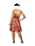 Chiffon-Volantkleid mit Strass hummer-bu