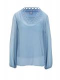 Chiffonbluse+Top graublau