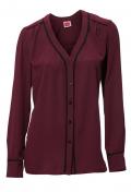 Chiffonbluse bordeaux