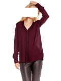 Chiffonbluse bordeaux