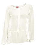 Chiffonbluse creme