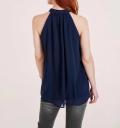 Chiffonbluse marine