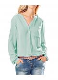 Chiffonbluse mint